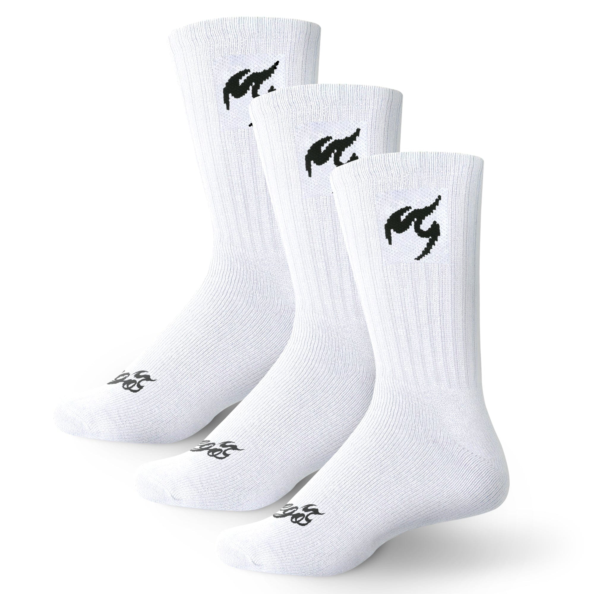 Calcetines Largos  Blanco (3 pares) – Fuego, Inc.