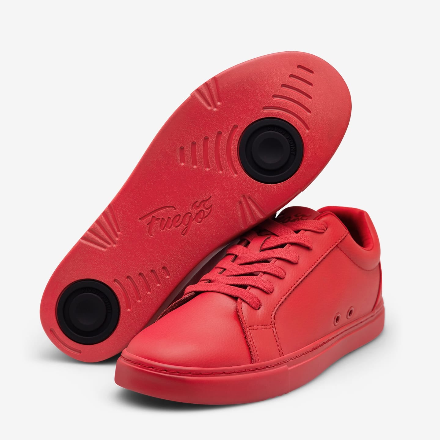 Low-Top Red Sneakers | Red Dancing Sneakers – Fuego, Inc.