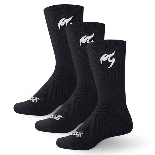 Fuego, Inc. Socks Crew Socks | Black (3-pair)
