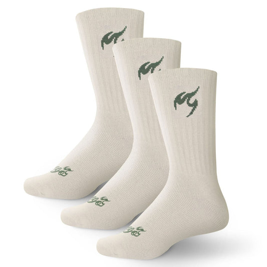 Fuego, Inc. Socks Crew Socks | Beige (3-pair)