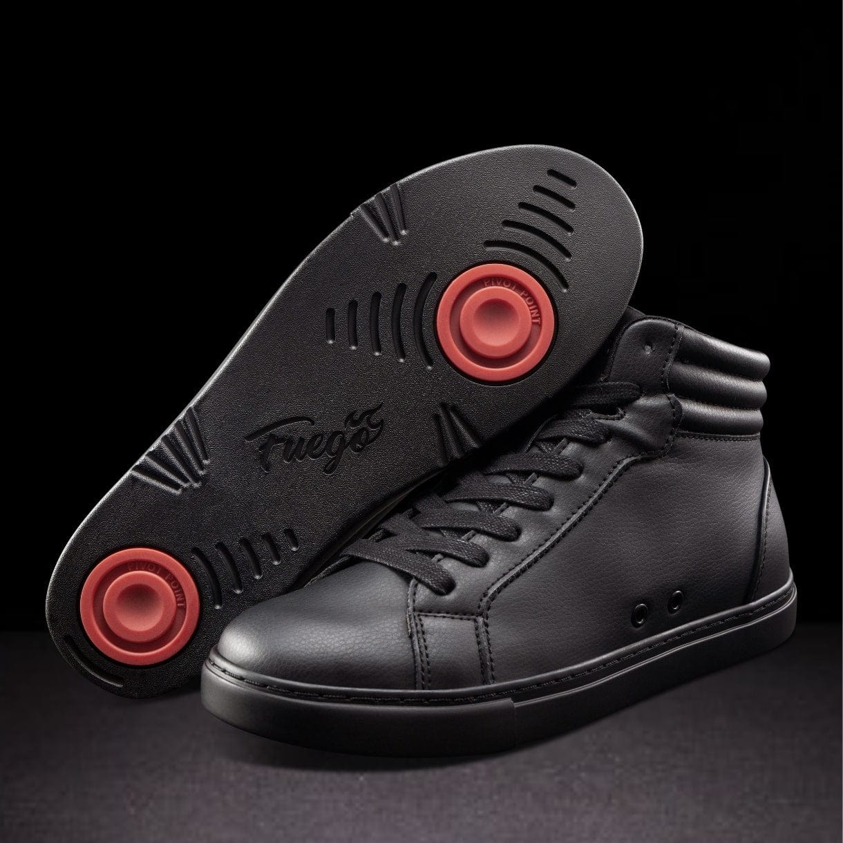 Fuego Sneakers All-black | High-top