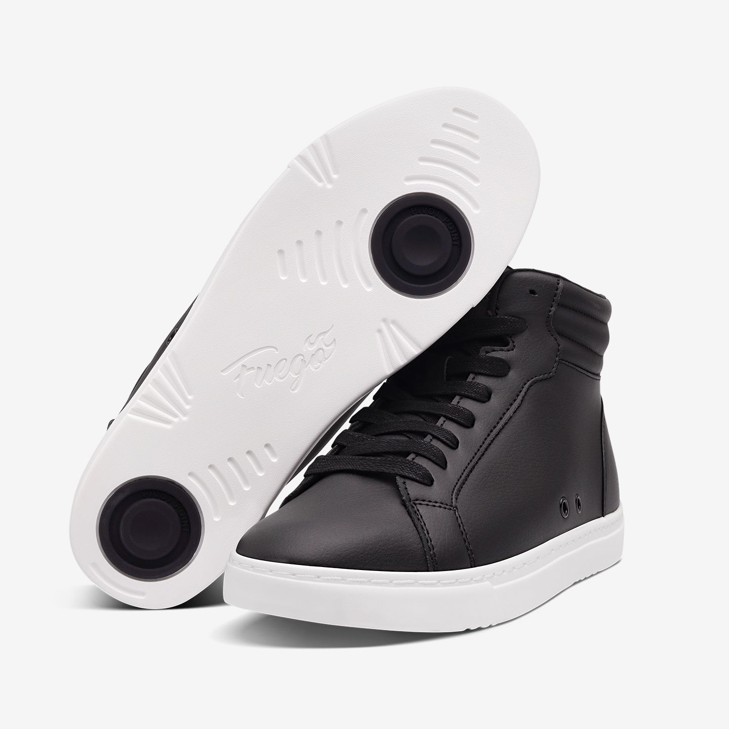 Schwarze High-Top-Sneaker