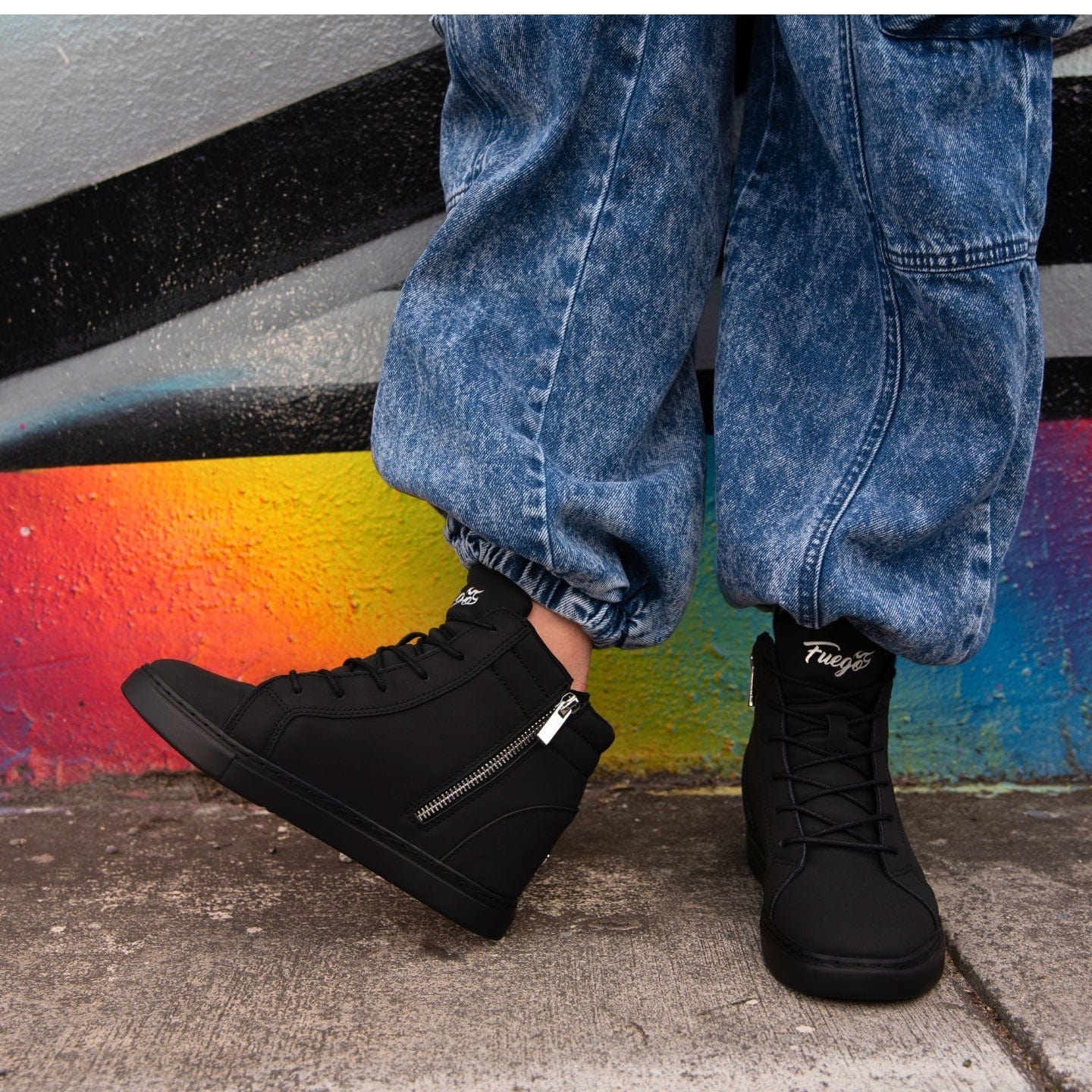 Fuego All Black Sneaker Wedges All-black Wedge – Fuego,