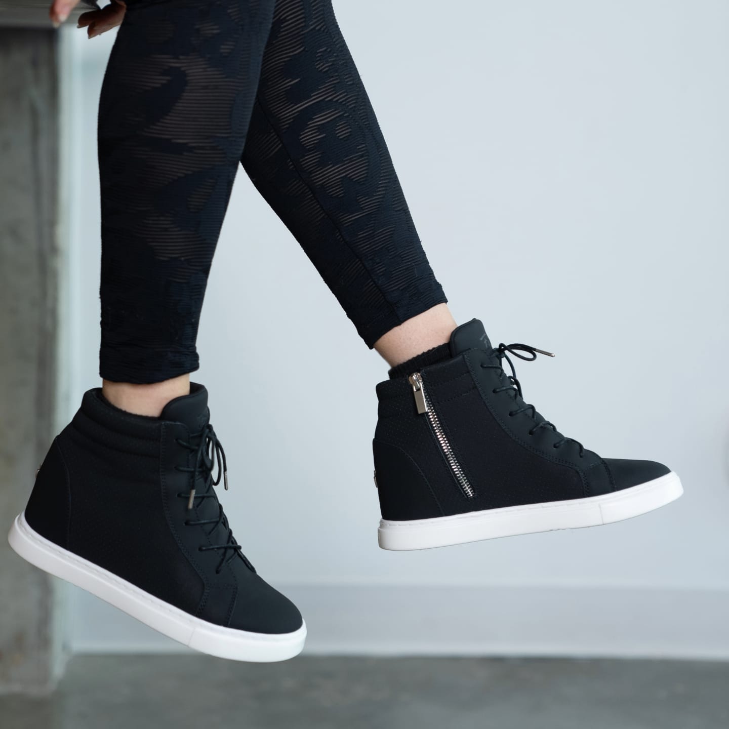 Fuego Sneakers Black Wedge