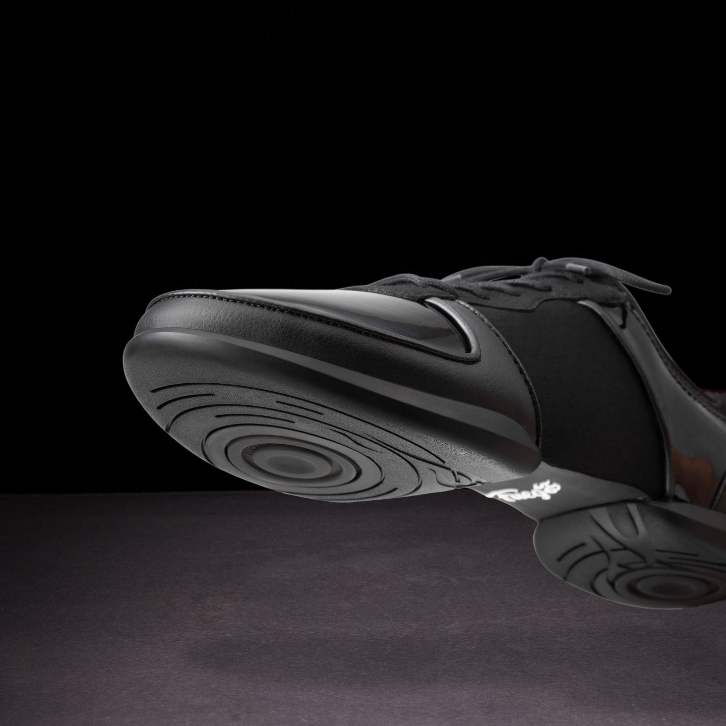 Fuego スプリットソール シューズ Derek Hough Black Split-Sole Ballroom Dance Shoes | Flexible Dance