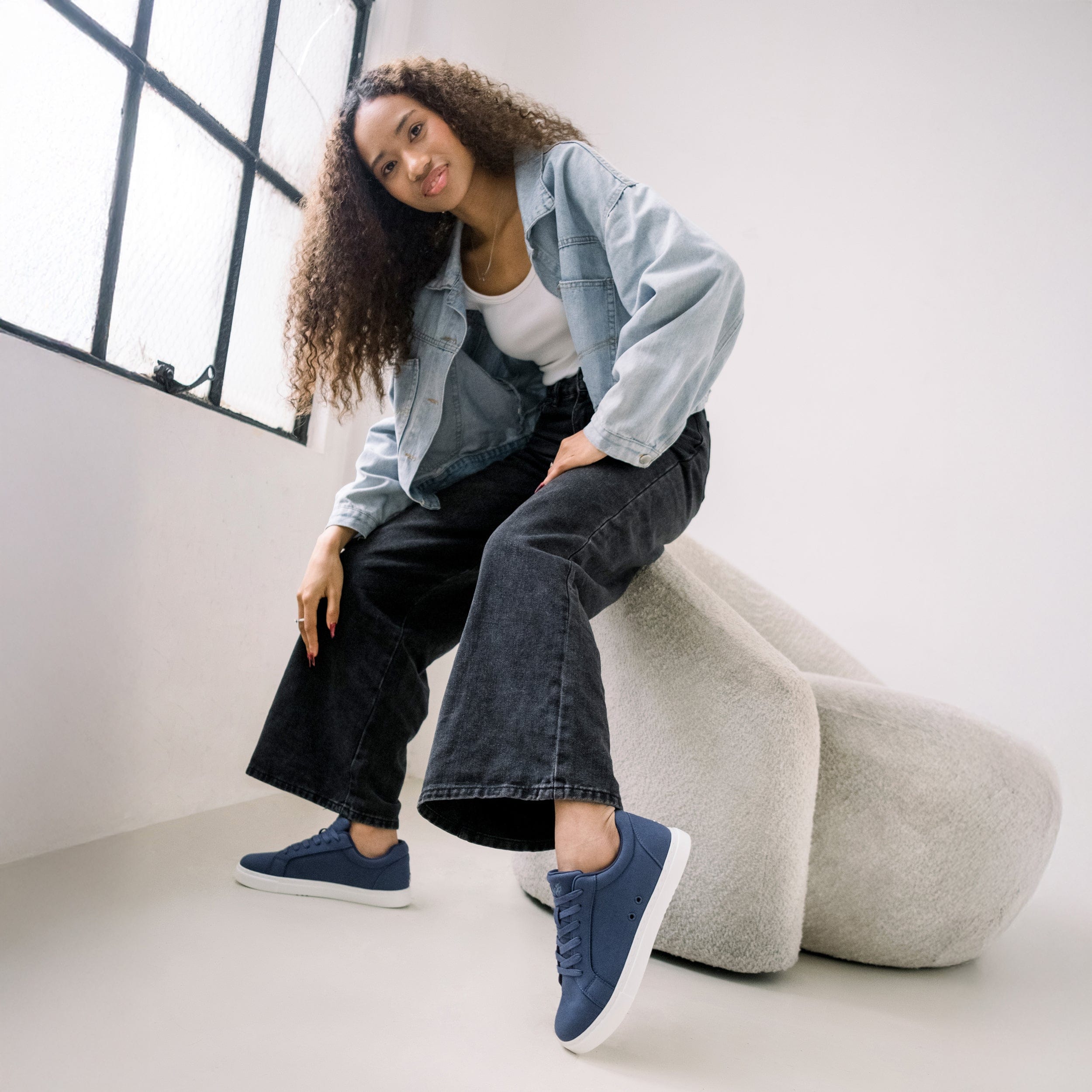 Indigo LA 製　スニーカー 28cm Navy Blue Low-Tops | Vegan Suede Dance Shoes – Fuego, Inc.