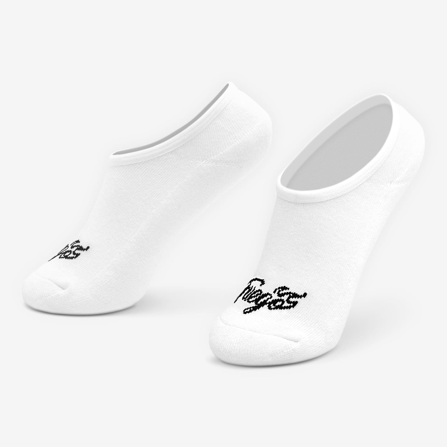 Fuego Apparel No-Show Socks | White (3-pairs)