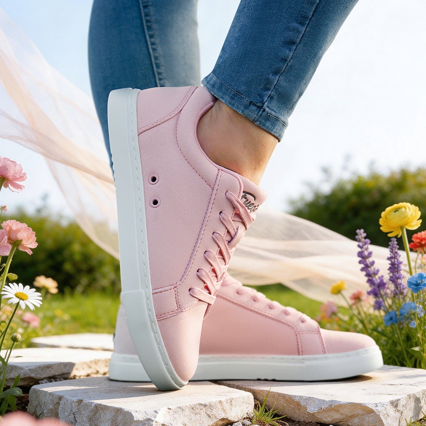 Fuego Sneakers Pink Low-top