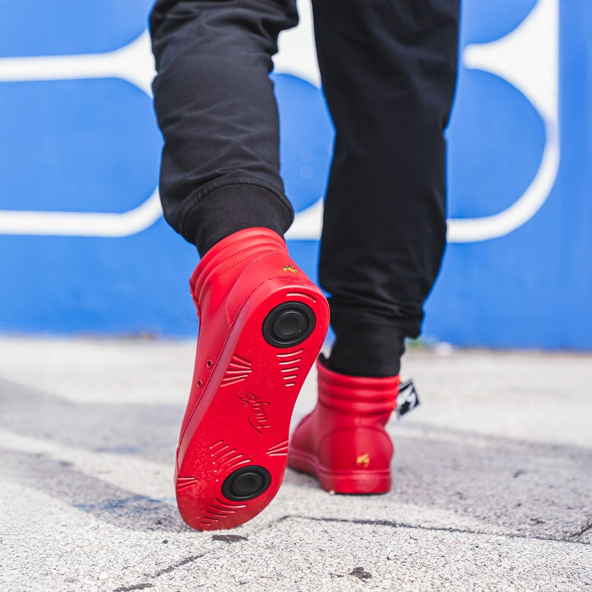 Fuego Sneakers Red | High-top