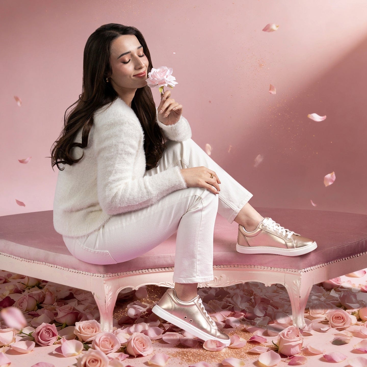 Fuego Sneakers Rose Gold Low-top