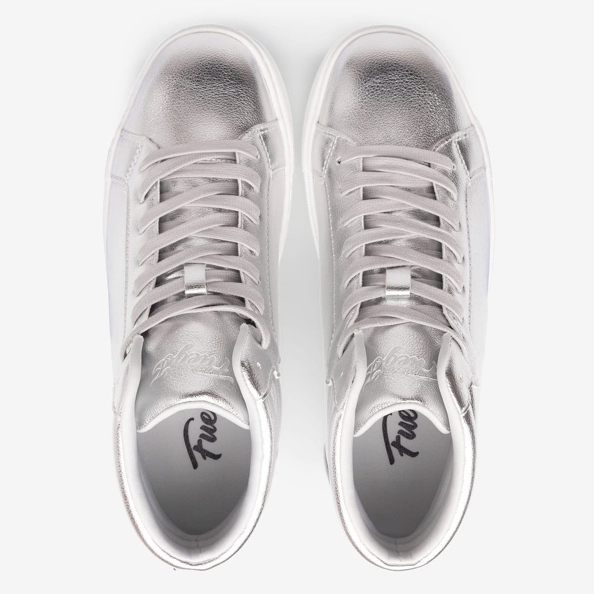 Fuego Sneakers Silver High-top