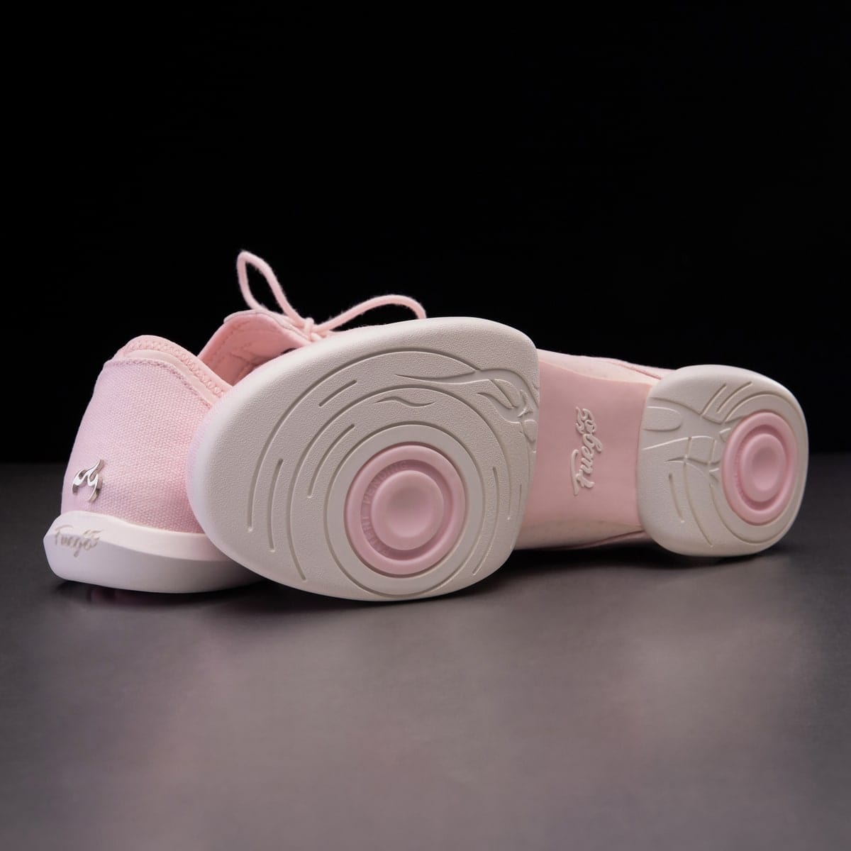 Pink split sole online ballet shoes